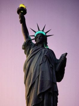 Statue of Liberty on nigtht.
