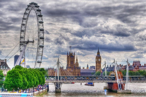 London Eye HDR kép 02