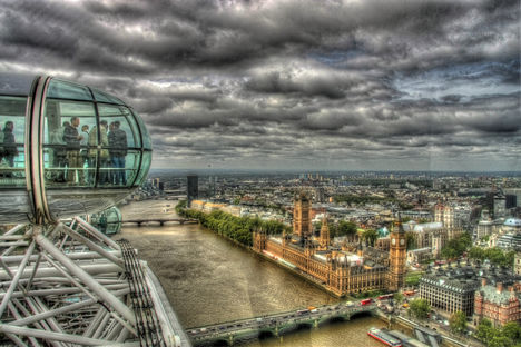 London Eye HDR kép 09