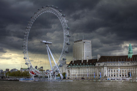 London Eye HDR kép 12