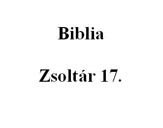 Zsoltár 17. 