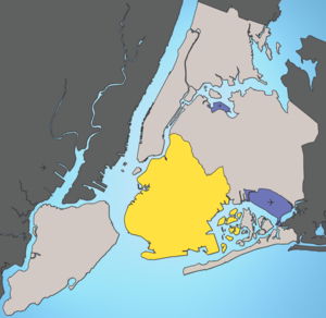 Brooklyn Highlight New York City Map.