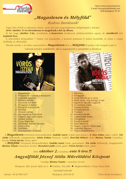 Magaslesen és Mélyföld dupla CD megjelenése 2010. okt. 2.