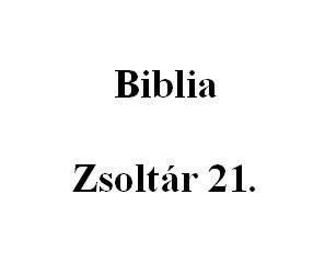 Zsoltár 21. 