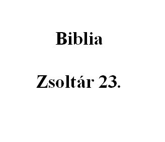 Zsoltár 23. 