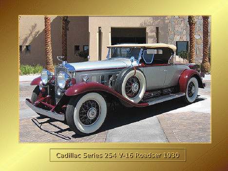 cadillac series 254 v-16 roadster 1930