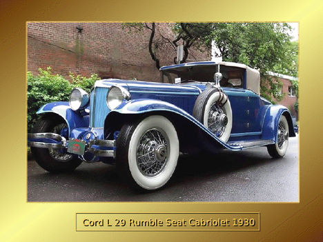 cord l 29 rumble seat cabriolet 1930
