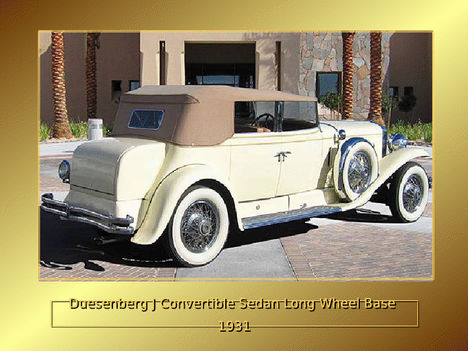 duesenberg convertible sedan long wheel base 1931