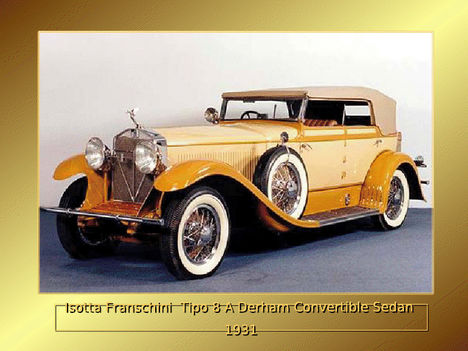 isotta fraschini tipo 8 a denham convertible sedan 1931