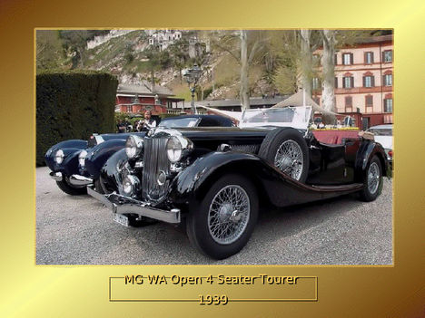 mg WA open 4 seater tourer 1939