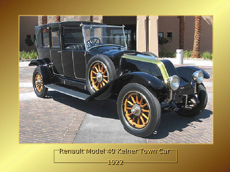 renault model 40 kelner town car 1922