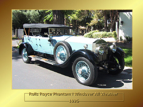 rolls royce phantom I windower all weather 1925