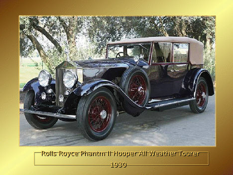 rolls royce phantom II hooper all weather tourer 1930