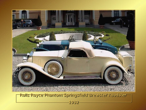 rolls royce phantom springfield brewter roadster 1932