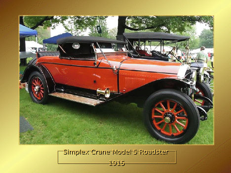 simplex crane model 5 roadster 1915