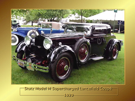 stutz model m supercharged lancefield coupé 1929