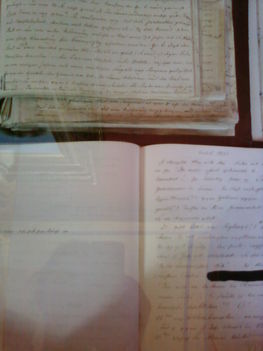 naplóbejegyzések, a személyes részek fekete tussal kihúzásra kerültek