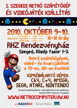 Retro számítógép és videójáték kiállítás 2010.10.9-10., Szeged