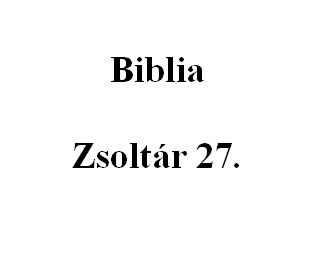 Zsoltár 27