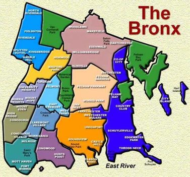 Bronx Map.