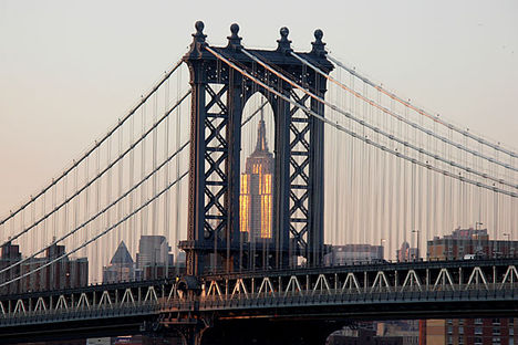 Manhattan bridge New York.