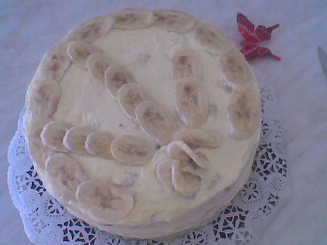 Banános torta Petinek