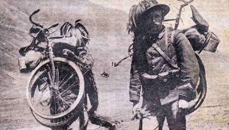 1912-ből összecsukható bianchi bringa