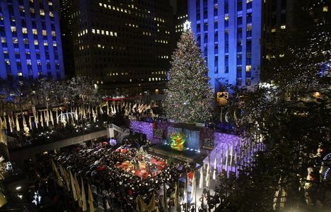 Christmas Tree Rockefeller Center. NYC.