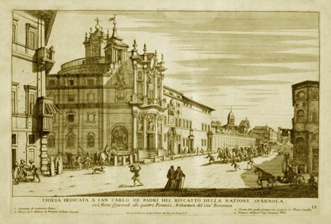 Church of St. Charles on the Quirinale Hill at the Four Fountains
