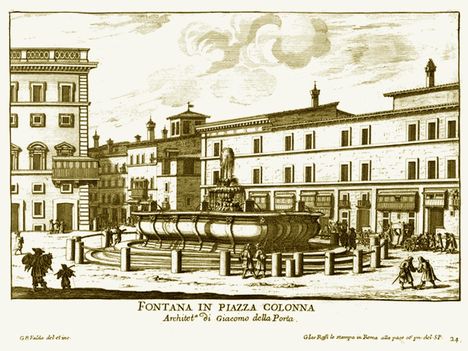 Fontana in piazza Colonna