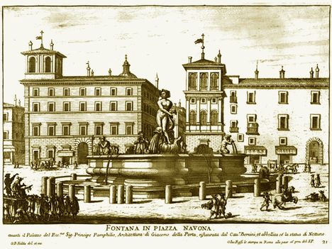 Fontana in piazza Navona (del Moro)
