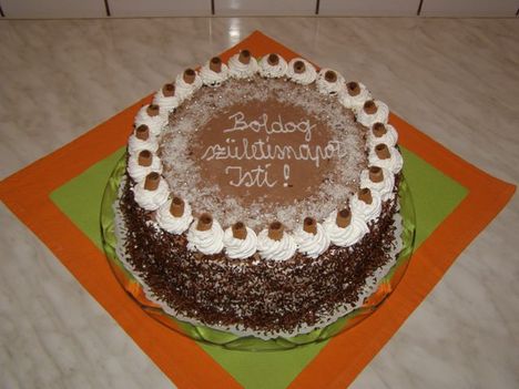 Csokis vaniliás torta