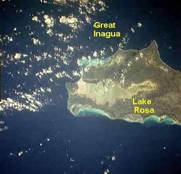 Great Inagua Island with Lake Rosa, Bahamas