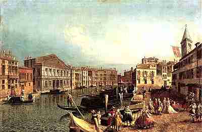 M_Marieschi The Grand Canal with the Ca' Rezzonico (1742)