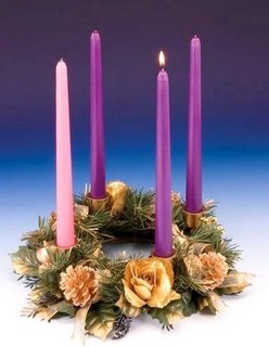 Advent első gyertya gyújtás