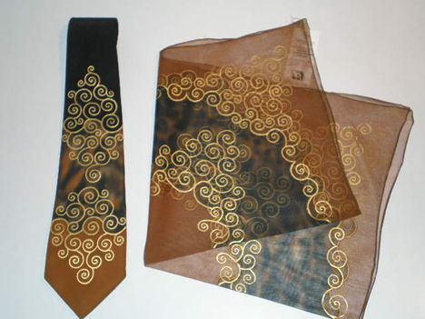 55x55cm -es kendő és hozzá illő nyakkendő