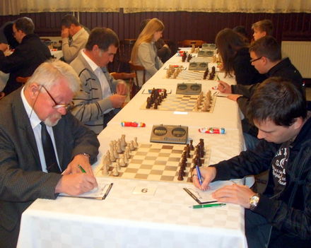 Gönyű - Flesch 2 Mosonmagyaróvár megyei I. oszt. sakkmérkőzés (5,5-4,5) 2