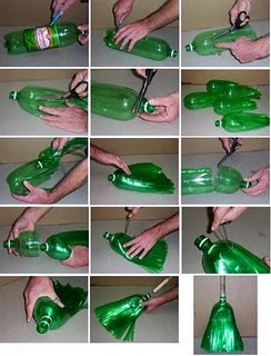 Műanyag palackból seprű1 