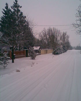 Téli utcakép