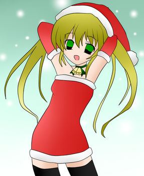 Karácsonyi Anime girl 
