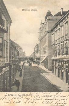 1912. Győr Baross utca