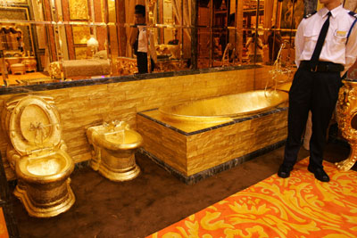 arany fürdőszoba