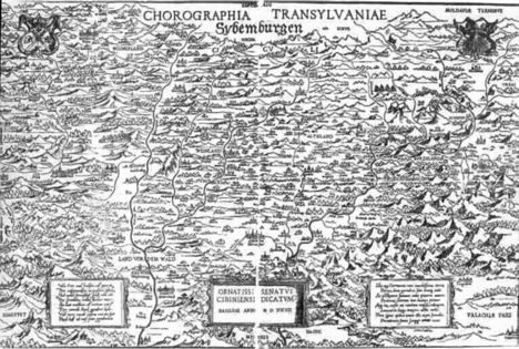 Erdély történelmi térkép