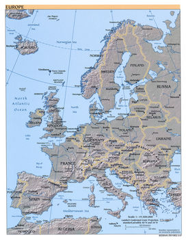 Európa áttekintő térkép