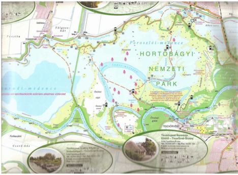 Tisza-tó túrista térképe 
