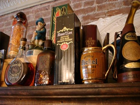 Crazy cool old whiskey bottles