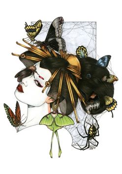 geisha-with-spider