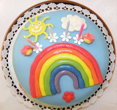 szivárvány torta