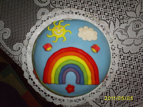 szivárvány torta