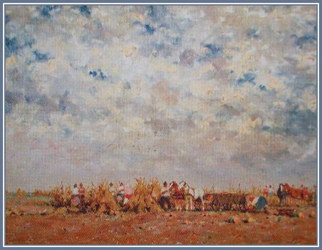 Csillag József - Betakarítás (60x80 cm.)